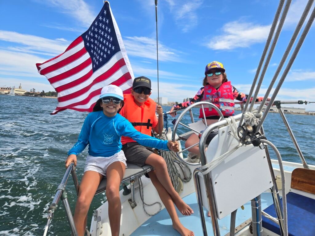 Family Sailing Children