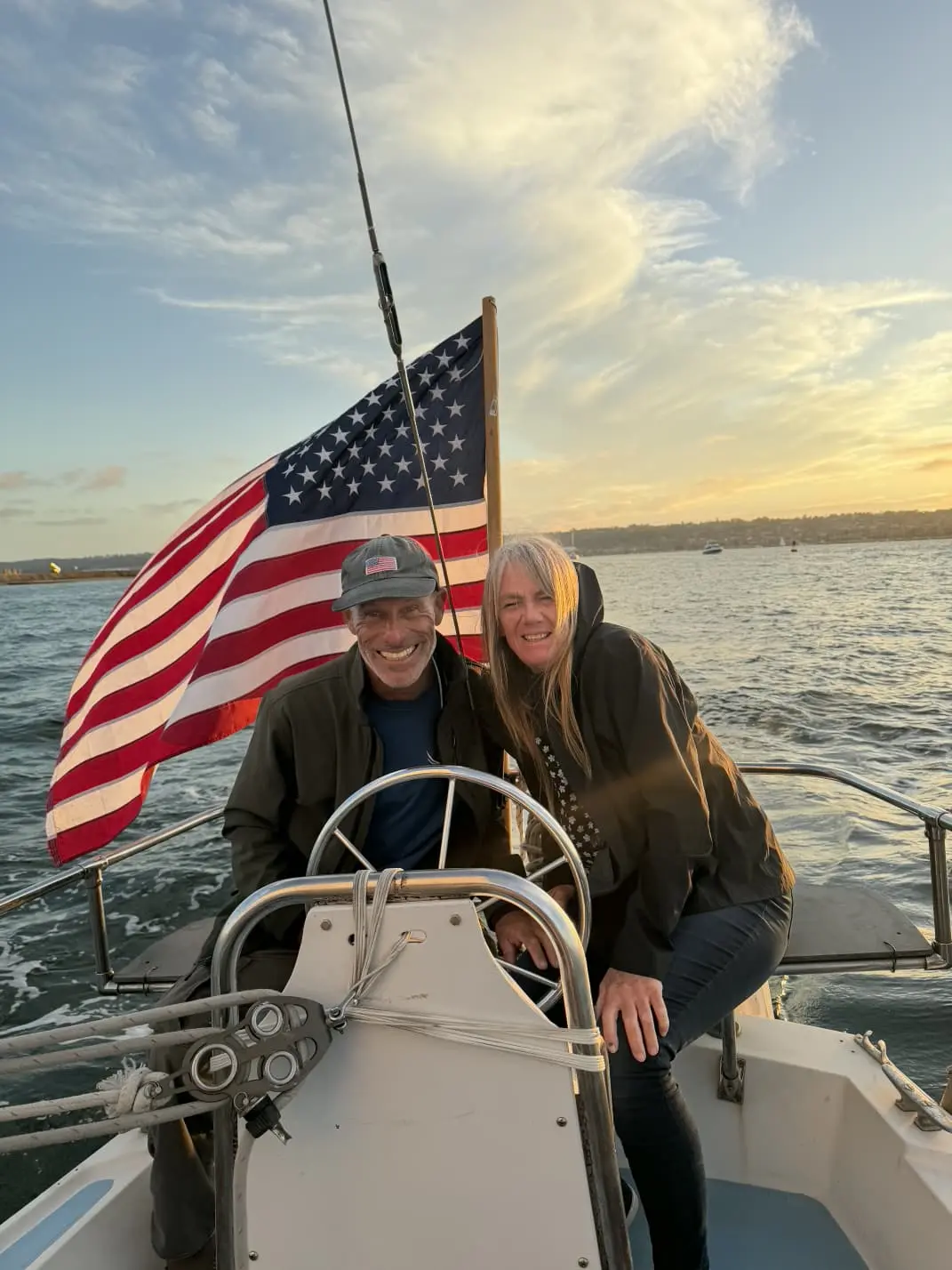 Licensed sailing captain aboard Wolf on San Diego Bay